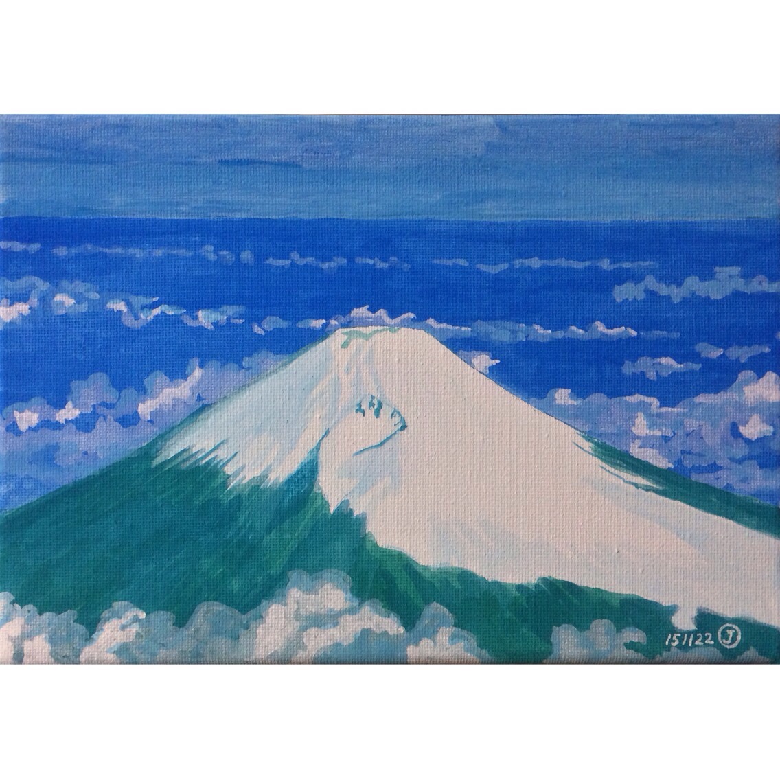 アクリルガッシュの風景画1