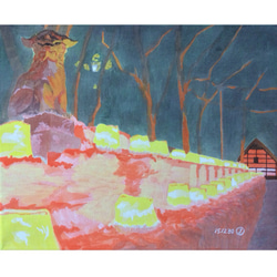 アクリルガッシュの風景画1 絵画 001roadstar 通販 1362895