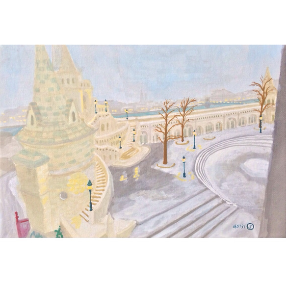 ブダペストの風景画1 絵画 001roadstar 通販｜Creema(クリーマ) 1720237