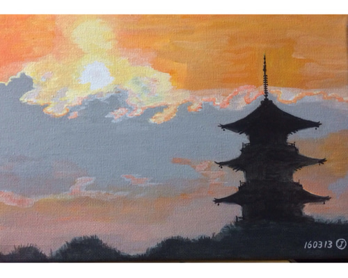 アクリルガッシュの風景画4