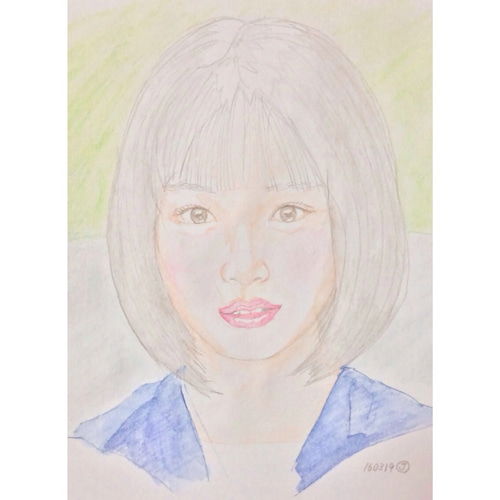 女の子の水彩画95 絵画 001roadstar 通販 1918762｜Creema(クリーマ)