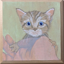 猫のアクリルガッシュ画7 1枚目の画像