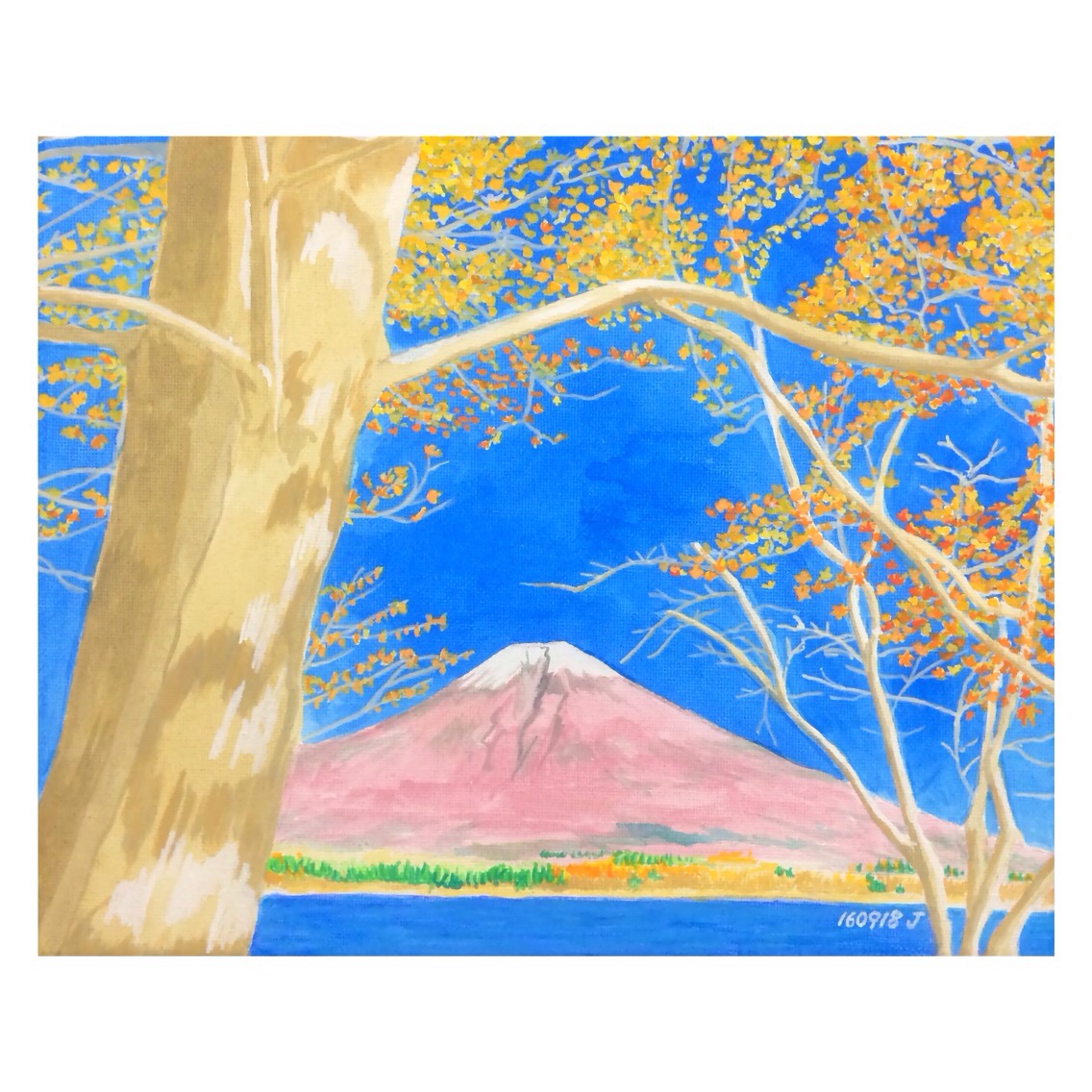 アクリルガッシュの風景画1 アクリルガッシュの風景画17 絵画 001roadstar 通販 2790055