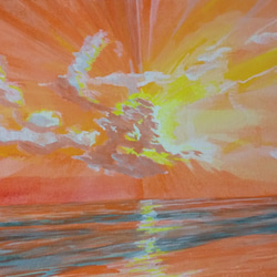 アクリルガッシュの風景画22 絵画 001roadstar 通販 7181946