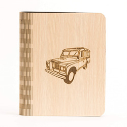 木材式A5ノート[カスタム色やパターンJieke─1を置き換える]  - 自動車2ノート/文具/ギフト/プレゼント 1枚目の画像