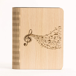 スプレッドノートノートブック/文房具/ギフト/贈り物 - 木材式A5ノート[カスタム色やパターンJieke─1を置き換えます] 1枚目の画像