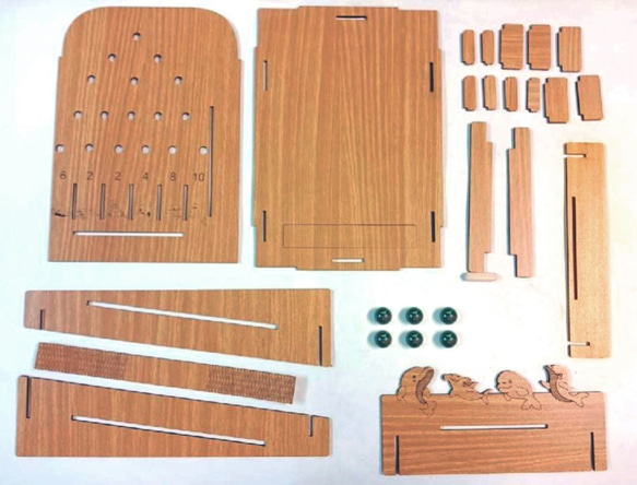 木頭方程式【客製化─顏色圖案刻字皆可更換】趣味彈珠台-彈珠台／裝飾品／玩具／禮物／贈品／文具 第3張的照片