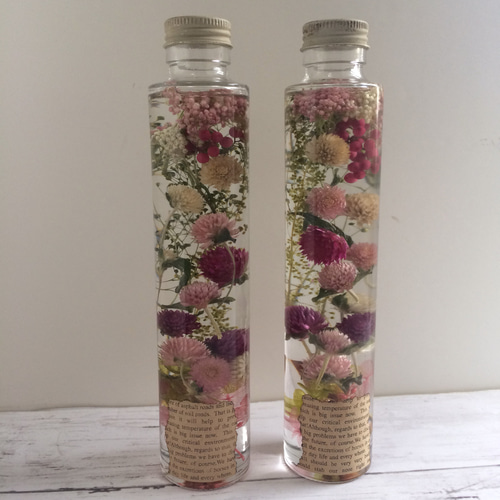 ♡ハーバリウム アンティーク調ボトル ミックスベリー♡ ハーバリウム