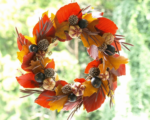 ブーケのようなミニリース♡プリザーブドフラワー　紅茶染めレース　レースのリース ブーケのようなミニリース♡プリザーブドフラワー 紅茶染め