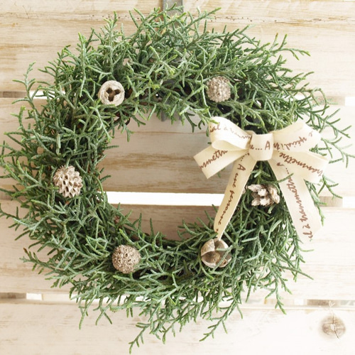 冬の新作】ミニミニフレッシュブルーアイス クリスマスリース リース