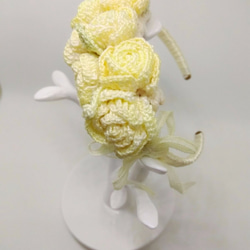 〜妖精ガーデンコレクション〜薔薇妖精のバングル（イェロー） 2枚目の画像