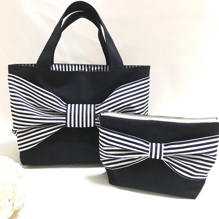 milk リボントートバッグ MILK - MILK♡ミルク ビッグリボントートバッグ 未使用の通販 by