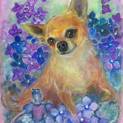 【スムースコートチワワ】アクリル画 F4 風景画 絵画 0_a8c671b926cfb4ee50ee8fbd7bac