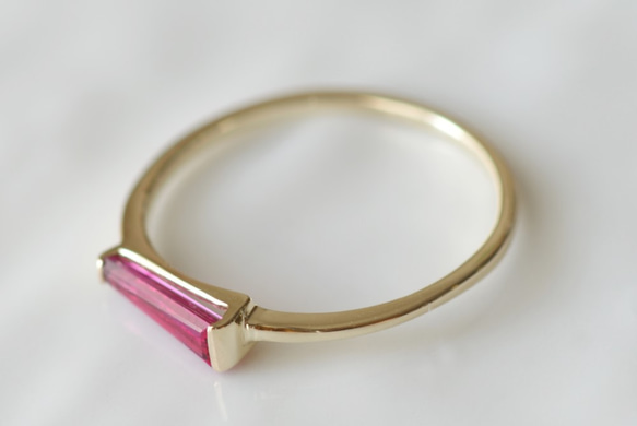 K10製　ルベライトのリング 3枚目の画像