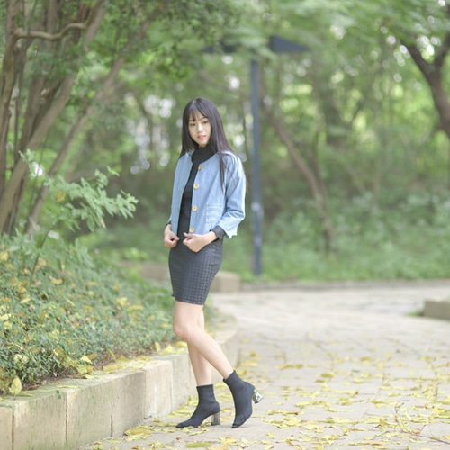 The Stylist Japan ハイカラデニム　チェスターコート　ストライプ The Stylist 住み込ま Japan ハイカラデニム チェスターコート