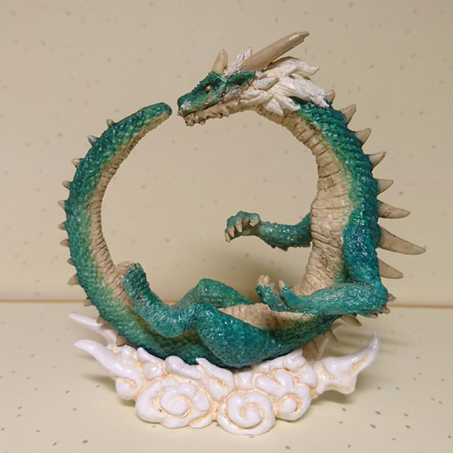 雲上の緑龍 立体・オブジェ 三乃龍（みのりゅう） 通販 4402131