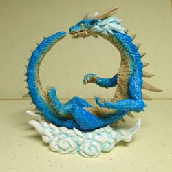 雲上の緑龍 立体・オブジェ 三乃龍（みのりゅう） 通販 4402131