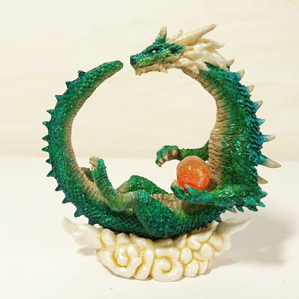 龍神の輪～龍玉(橙色) 立体・オブジェ 三乃龍（みのりゅう） 通販