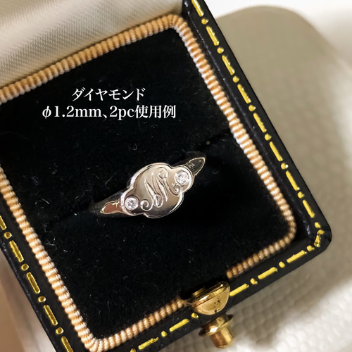 K18 イエローゴールド 10号 シグネットリング 手彫り エングレービング M Creema限定】[K18] シグネットリング スクエア 結婚指輪