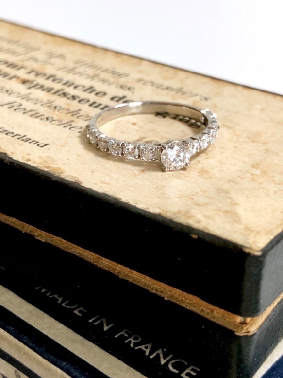 1.04ct Diamond エンゲージリング 結婚指輪 マリッジ 婚約 ペアリング イニシャル プロポーズ　ダイヤ 6枚目の画像