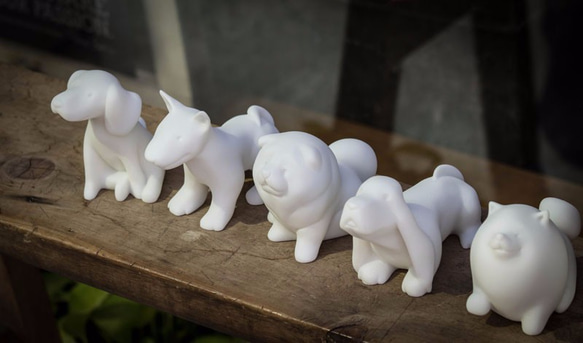 來福系列 | 《沉穩柴犬》-狗狗造型石雕紙鎮 第4張的照片