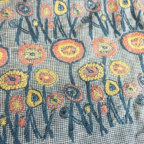 極美品 ミナペルホネン quartet ワンピース 刺繍 コットン ネイビー 花 極美品 ミナペルホネン quartet ワンピース 刺繍 コットン
