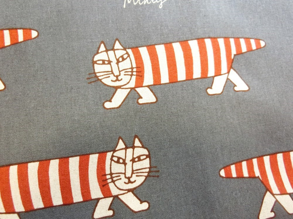 ◆SALE￥3,000引き!!◆【代理縫製】北欧ネコ　ゆったりワンピース　グレー 4枚目の画像