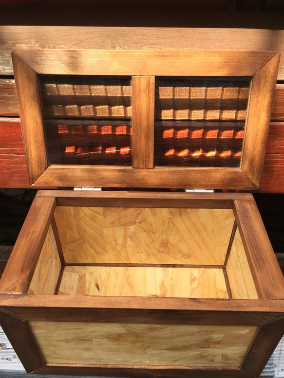 チョコッと収納ボックス (レトロガラス) 2枚目の画像