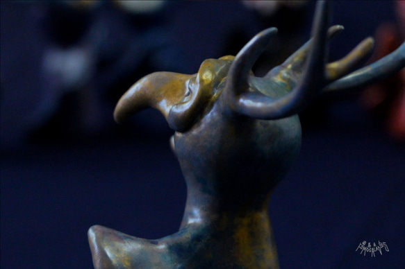 【冷釉紙人型】 逐鹿 (天藍色) ＜福爾摩沙，逐鹿と角宿の百老匯系列＞ 第3張的照片