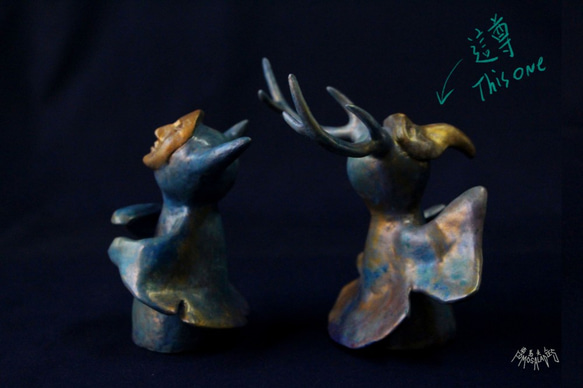 【冷釉紙人型】 逐鹿 (天藍色) ＜福爾摩沙，逐鹿と角宿の百老匯系列＞ 第6張的照片