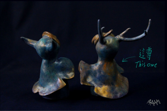 【冷釉紙人型】 逐鹿 (天藍色) ＜福爾摩沙，逐鹿と角宿の百老匯系列＞ 第7張的照片