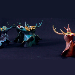 【冷釉紙人型】 逐鹿 (天藍色) ＜福爾摩沙，逐鹿と角宿の百老匯系列＞ 第10張的照片