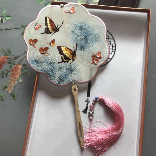 Yahoo!オークション - 中国伝統工芸 高級 両面刺繍 パンダ 衝立 置物