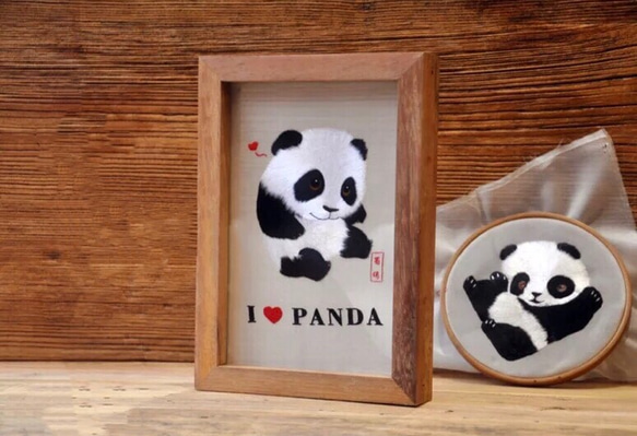 新品❗️中国パンダ手刺繍　蘇州刺繍 Amazon.co.jp: 供箱入り 中国 四大伝統刺繍 両面刺繍 シルク素材