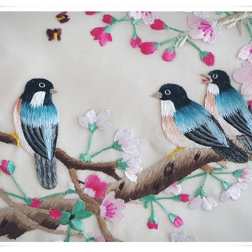最高級手刺繍「大人の避暑地」大人の手縫いのバッグ 男女兼用 最高級手刺繍「大人の避暑地」大人の手縫いのバッグ