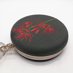 手縫い蘇州刺繍バッグ 彼岸花刺繍鞄 3枚目の画像
