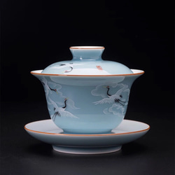 陶磁器茶器 手描き茶器 湯呑み  お茶カップ 1枚目の画像