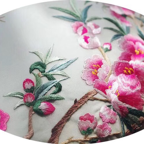 手縫い蘇州刺繍バッグ 手刺繍鞄 春刺繍 リュック・バックパック
