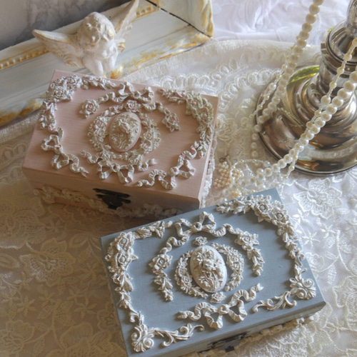 湯布院アンティーク 資生堂 ジュエリーケース アクセサリー 小物入れ ロココ調 湯布院アンティーク 資生堂 ジュエリーケース アクセサリー 小物入れ