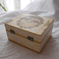 Mojiko329様ご購入用アンティーク調ラファエロの天使の小箱・ジュエリーボックス・小物入れ 5枚目の画像