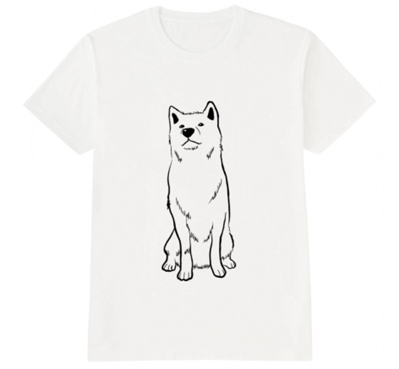 秋田犬  Tシャツ 1枚目の画像