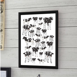 牛 イラスト ポスター イラスト aud 通販 4617146｜Creema(クリーマ)