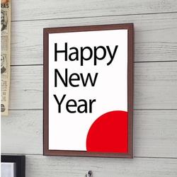 happy new year お正月 グラフィック ポスター 1枚目の画像