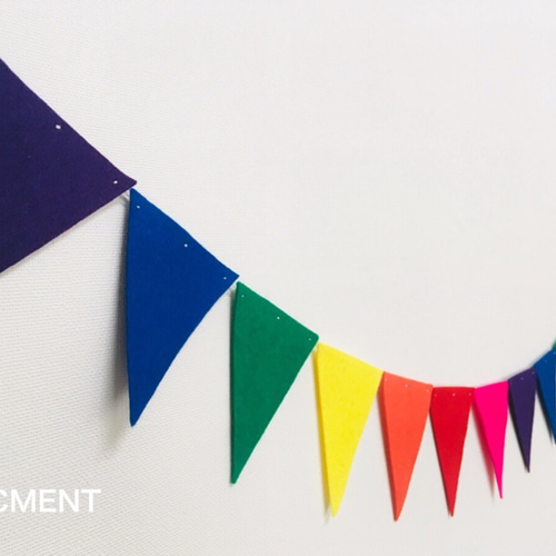 Rainbow /虹色ガーランド ガーランド PICMENT 通販 7847622｜Creema