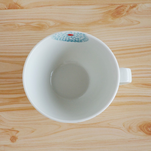 波佐見焼◎勲山窯◎ダリア スープカップ (ブルー) 茶碗・めし碗 有限