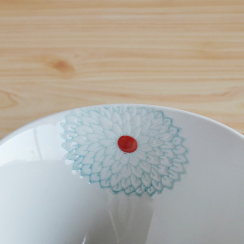 波佐見焼◎勲山窯◎ダリア 茶碗 (ブルー) 茶碗・めし碗 有限会社