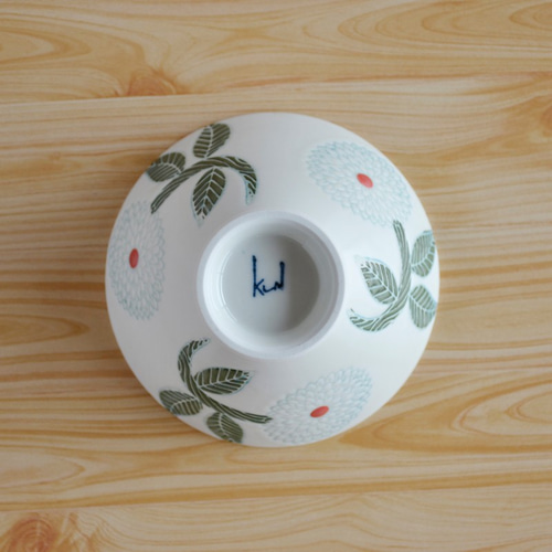 波佐見焼◎勲山窯◎ダリア 茶碗 (ブルー) 茶碗・めし碗 有限会社勲山製