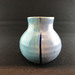 青　ICHIMATU　花器   flower vase 2枚目の画像