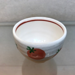 とまとの丸湯呑  tea cup 2枚目の画像