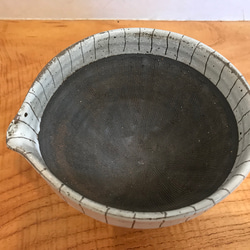 <<受注生産>>トクサ紋  6寸すり鉢   scraping bowl  strip desing 2枚目の画像